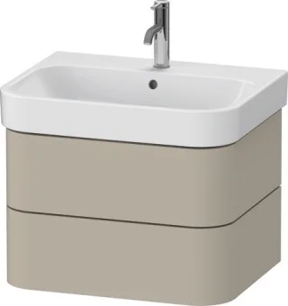 Duravit Happy D.2 Plus Waschtischunterbau wandhängend Taupe Seidenmatt 625x490x415 mm - HP4386060600 HP4386060600000