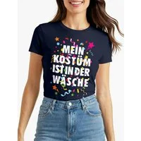 MoonWorks Print-Shirt Damen T-Shirt Fasching Karneval Kostüm Verkleidung Last Minute mit Print