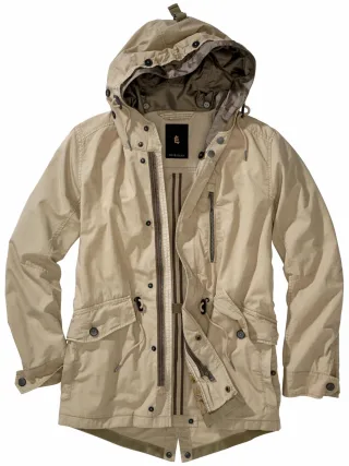Mey & Edlich Herren Urbaner Sommerparka Beige 100 % Baumwolle