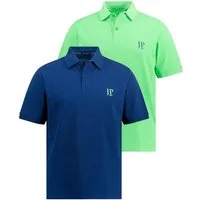JP1880 Poloshirt Poloshirts Basic 2er-Pack Piqué gekämmte Baumwolle (2-tlg)