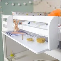 Homestyle4u Hochbett Einhängeregal Hängeregal Regal für Kinder Weiß Ablage Bücher (Hochbettregal)