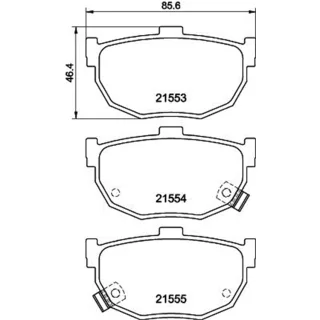 Hella Bremsbel?ge hinten Hyundai Kia Mazda Nissan