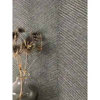 Newroom Vliestapete Kihmo Anthrazit Tapete Mustertapete Streifen,Linien,Textil, Anthrazit Tapete Streifen Streifen - Mustertapete Streifentapete Grau Silber Modern Grafisch Linien Textil für Wohnzimmer Schlafzimmer Küche, Streifentapete