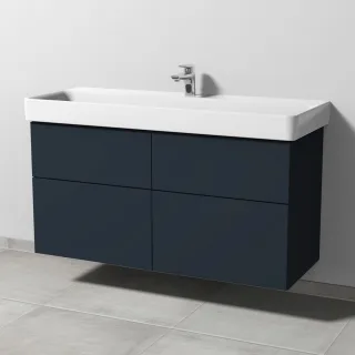Sanipa 3way Waschtischunterbau zu Laufen Pro S Waschtisch mit 4 Auszügen, Marine-Matt SP7861R