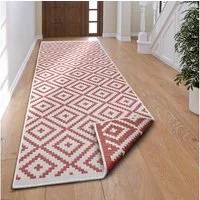 OTTO home Läufer Ronda Wendeteppich, rechteckig, Höhe: 5 mm, Sisal-Optik, Flachgewebe, In- und Outdoor, geometrisches Boho Design