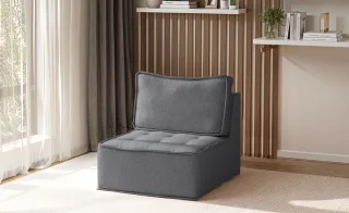 Sessel SANDE 1-Sitzer Modul Stoff Alpine Anthrazit