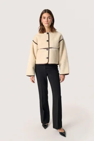 Jacke Gerade Passform Turtledove cream