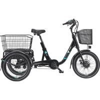 Telefunken E-Bike Dreirad Dreirad TC550, 3 Gang Shimano Nexus Schaltwerk, Nabenschaltung, Frontmotor, 536,5 Wh, inkl. praktischem Einkaufskorb