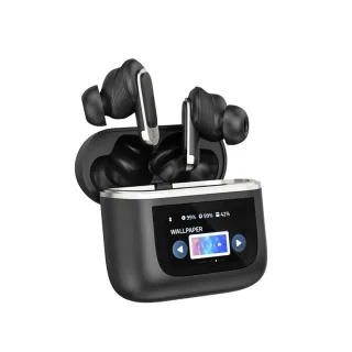 BlitzWolf® BW-FYE16 LED Screen TWS Earbuds bluetooth Earphone Colorful Touch Screen Active Noise Cancelling 32h Battery