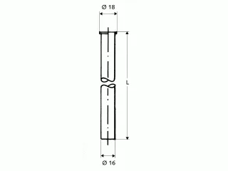 Schell Kupferrohr 1/2" Bördel d:16mm 1000mm chrom 497390699