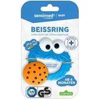 happybrush Beißring Baby Beißring - Sesamstraße - ab 4 Monate, - Kühlend
