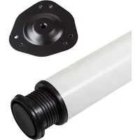 SO-TECH® Tischbein Ø 76 / 80 mm, belastbar bis 75 kg pro Stück, H: 82cm, Stahl, weiß, höhenverstellbar bis 32mm, 1x