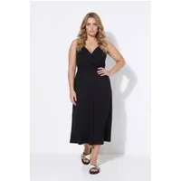 Angel of Style Jerseykleid Midi-Jerseykleid ärmellos Wickeloptik