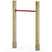 Wickey Turnreck FIT Tumble 201 - Kinderreckstange für den Garten, (Montagehöhe (90 - 140 cm) individuell anpassbar, 201-St., - Komplettset Inkl. Schrauben & Befestigungsmaterial zur Montage), mitwachsend, extrem witterungsbeständig, 100 kg Belastbar
