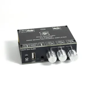 Sinilink Audio XY-T2001P Mono Bluetooth Audio Amplifier 200W DC 12-30V WAV FLAC APE MP3 Independent High and Low Frequen