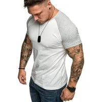 Amaci&Sons T-Shirt SALEM Basic Raglan T-Shirt mit Rundhalsausschnitt Herren Basic Raglan Shirt mit Rundhalsausschnitt