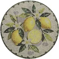 Chic Antique Teller Mediterranes Mosaik Tablett Steingut Chartres