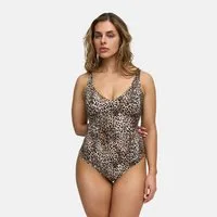 cfab (creamy fabrics) Shaping-Body Shiny Sculpting String-Body-Leopard-XS (1-tlg)