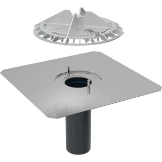 Geberit Pluvia Dachwassereinl. m.Anschl.Blech 359129001