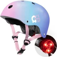 Cariboo Kinderhelm CARIBOO LED-Licht verstellbar 48-52cm EN1078