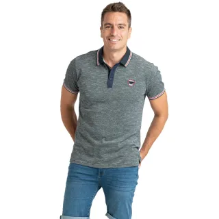 Herren-Polohemd aus Baumwolle mit Kontrastkragen PRI2637