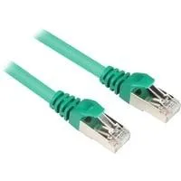 Patchkabel RJ45 Cat.6 S/FTP grün, 25 cm