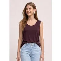 STREET ONE Shirttop Sommertop mit Elastiksaum