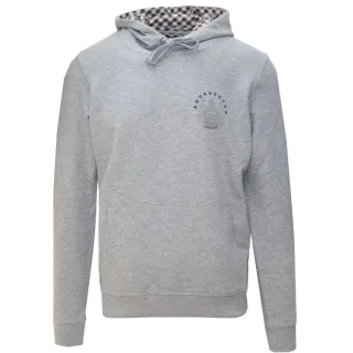 Aquascutum Aldis Emblem Logo Grauer Kapuzenpullover