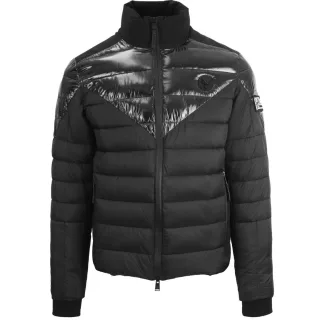 Plein Sport Schlichte, gesteppte schwarze Jacke