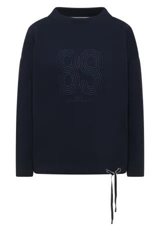 CECIL - Shirt mit Stickerei universal blue - Gr. - L