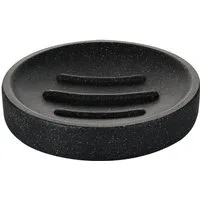 Ridder Seifenschale Stone schwarz, Breite: 10.5 cm