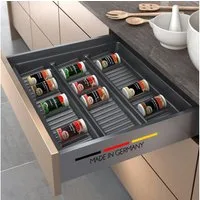 Spetebo Schubladeneinsatz für Gewürze für Küchenschubladen der ideale Küchen-Organizer (Anzahl, 1 St., Stück), Made in Germany