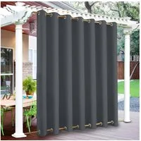 BTTO V&G Vorhang Outdoor Vorhänge,Winddicht Outdoor Gardinen mit Ösen Oben und Unten, Wasserdicht