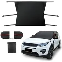 BlingBin Autosonnenschutz 205x150 cm Frontscheibenabdeckung mit 2 Seitenspiegelabdeckung, 205 x 150 cm, (1er Set, 1-St., Autoplane mit starke helle reflektierende Streifen), Auto Windschutzscheibe Abdeckung für Auto, SUVS, UV-Strahlung