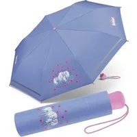 Scout Taschenregenschirm Amici - Mini Kinderschirm, leicht, reflektierend und bedruckt
