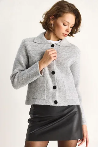 Strickcardigan mit Taschen