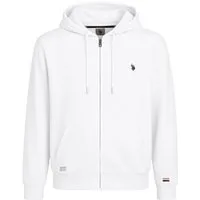 U.S. Polo Assn. Kapuzenpullover Sweat Hoodie (100% Baumwolle) weiss Herren
