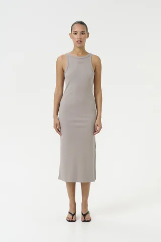 Jerseykleid Slim fit light grey