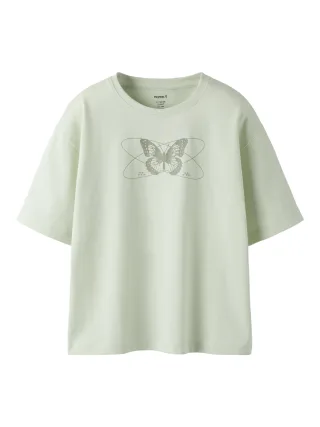 NAME IT - NKFVEEN SS RLX TOP Pale Aqua - Gr. - 164