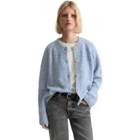 Marc O'Polo DENIM Strickjacke Bouclé, relaxed fit, aus Schurwolle-Viskose-Mix