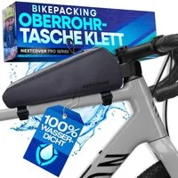 Nextcover Fahrradtasche Nextcover® Bikepacking Oberrohrtasche Klett & Schraubbar