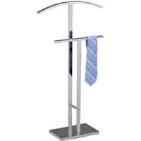 IDIMEX Herrendiener SCOTT, Stummer Diener mit Hosenbühel, Metall Damendiener Kleiderbügel chrom