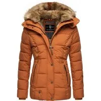 Marikoo Winterjacke Nekoo stylische Damen Steppjacke mit großer Kapuze