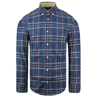 Eden Park Regular Herren Oxford-Hemd in Marineblau