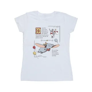 Disney - "Dumbo Story Book Page" T-Shirt für Damen (Weiß)