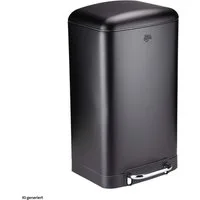 DIRT DEVIL Mülleimer Treteimer Edelstahl soft close 30 Liter, Abfalleimer Trittmechanismus Inneneimer herausnehmbar