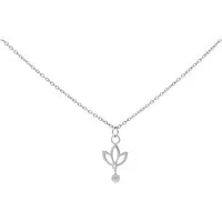 Wildcat Kette mit Anhänger Dangling Lily Kette - Silber, Chirurgenstahl 316L - wasserfest, langlebig, hautverträglich