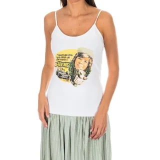 Dünnes Tank-Top mit Rundhalsausschnitt ADM0027 Frau