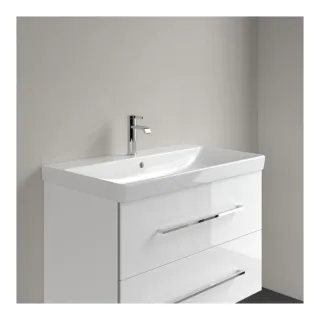 Villeroy & Boch Avento Waschtisch 41568001 800 x 470 x 165 mm, mit Überlauf, Weiß Alpin