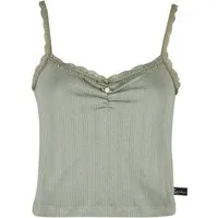 Karl Kani Muskelshirt Karl Kani Woven Signature Pointelle Top (1-tlg)